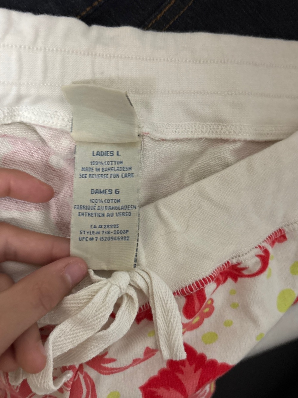 Y2K 725 Originals mini/micro shorts in pink/white paisley pattern - Picture 5 of 5